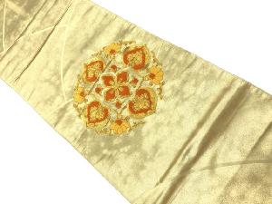 アンティーク　金駒刺繍華文袋帯（材料）